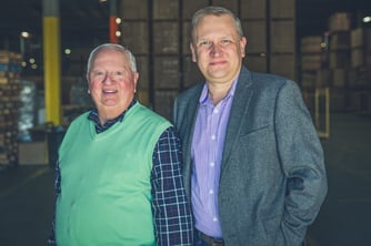 Ed Harmon, Steve Harmon at Spartan Logistics AR Warehouse